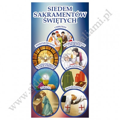 Baner katechetyczny - Siedem Sakramentów Świętych - wzór 3