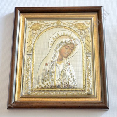 MATKA BOŻA FATIMSKA - ikona w ramce za szkłem 28.5 x 32.5 cm - 86514