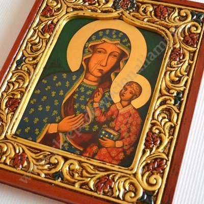 MATKA BOŻA CZĘSTOCHOWSKA - ikona 21 x 25 cm - 84115