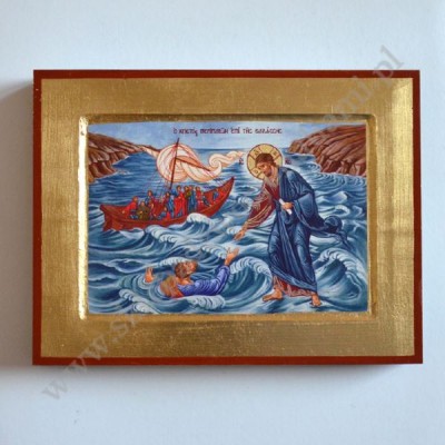 UCISZENIE BURZY PRZEZ JEZUSA - ikona 24 x 18 cm - 88601