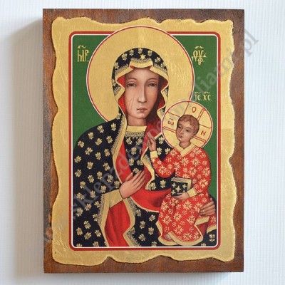 MATKA BOŻA CZĘSTOCHOWSKA - ikona 19 x 25 cm - 4374