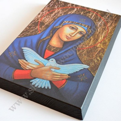 MATKA BOŻA NIOSĄCA DUCHA ŚWIĘTEGO - ikona 25.8 x 37.8 cm - 0668