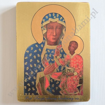 MATKA BOŻA CZĘSTOCHOWSKA - ikona 17 x 23 cm - 3111-E