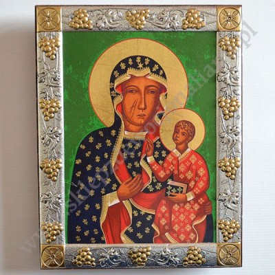 MATKA BOŻA CZĘSTOCHOWSKA - ikona 22.7 x 29.3 cm - 84092