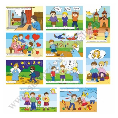 10 PRZYKAZAŃ BOŻYCH - puzzle dla dzieci - 86195