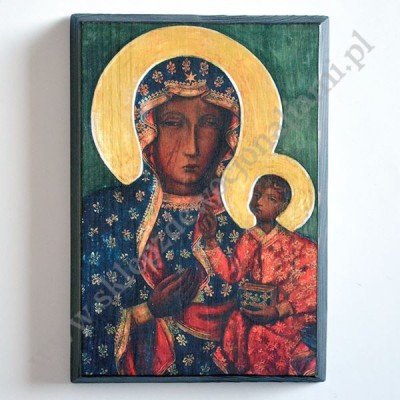 MATKA BOŻA CZĘSTOCHOWSKA - ikona 14.9 x 21.3 cm - 5754