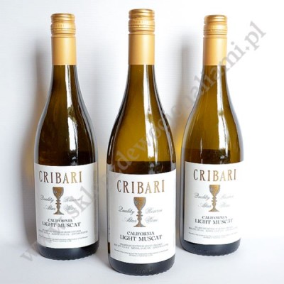 CRIBARI CALIFORNIA LIGHT MUSCAT - wino mszalne - białe słodkie