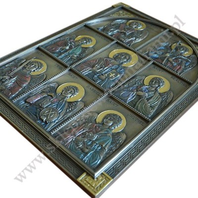 JEZUS I DWUNASTU APOSTOŁÓW - płaskorzeźba 22.7 x 30.3 cm - 45101