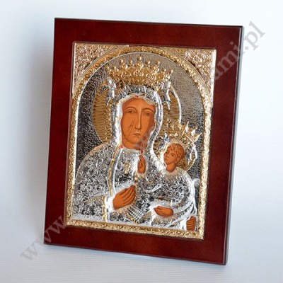 MATKA BOŻA CZĘSTOCHOWSKA - ikona w ramie 15.3 x 18.5 cm - 82410