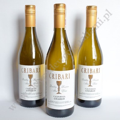 CRIBARI CALIFORNIA CHABLIS - wino mszalne - białe półwytrawne