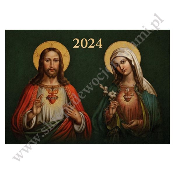 SERCE JEZUSA I MATKI BOŻEJ - KALENDARZ TRÓJDZIELNY - 87445