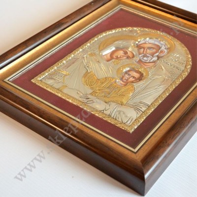 ŚWIĘTA RODZINA - ikona w ramce za szkłem 27.5 x 33 cm - 0683
