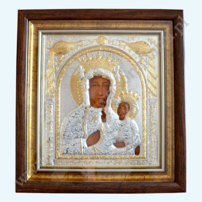 MATKA BOŻA CZĘSTOCHOWSKA - ikona w ramce za szkłem 38.5 x 42 cm - 82415