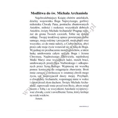 ŚWIĘTY MICHAŁ ARCHANIOŁ Z GARGANO - obrazek 6.5 x 10 cm - paczka 100 szt. - 71574