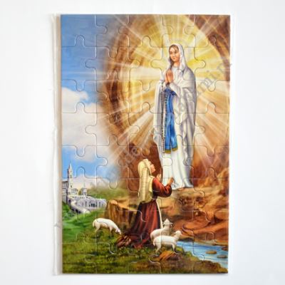 MATKA BOŻA Z LOURDES - PUZZLE 13 x 20 cm - 40 ELEMENTÓW - 79927