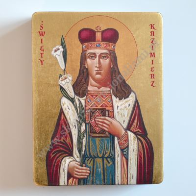 ŚWIĘTY KAZIMIERZ - ikona 12 x 16 cm - 69051