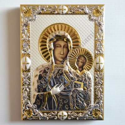 MATKA BOŻA CZĘSTOCHOWSKA - ikona 15.5 x 21.5 cm - 75680